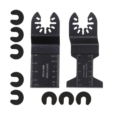 Findmall Oscillating Saw Blades 100Pcs (40 of 1-3/4, 60 of 1-3/8), for Wood, PVC, Nails, Drywall, Door Jamb