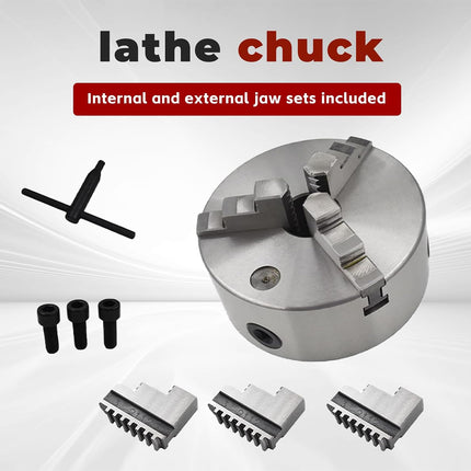 Findmall 6 Inch Lathe Chuck K11-160 3-Jaw Self-Centering 160mm CNC Lathe Chuck