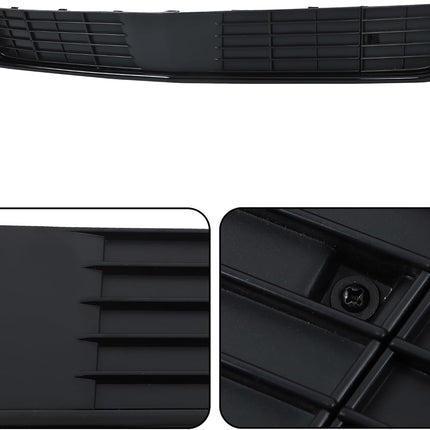 Findmall Glossy Black Front Bumper Grille Hood Molding and Lower Face Bar Kit Replacement for Escalade 2015-2020 GM1235129