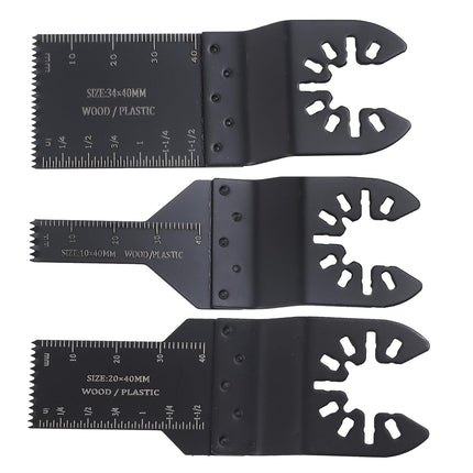 Findmall 94-Piece Oscillating Tool Blades Kit with Sandpapers - 12 Types High Carbon and Titanium Blades for Wood, Metal, Grout Compatibility with Most of Oscillating Multi-Tools
