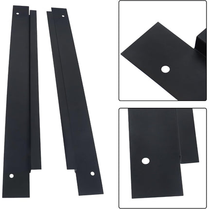 Findmall 4-Piece Inner and Outer Rocker Panel Set for 1967-1972 Chevrolet C10, Black