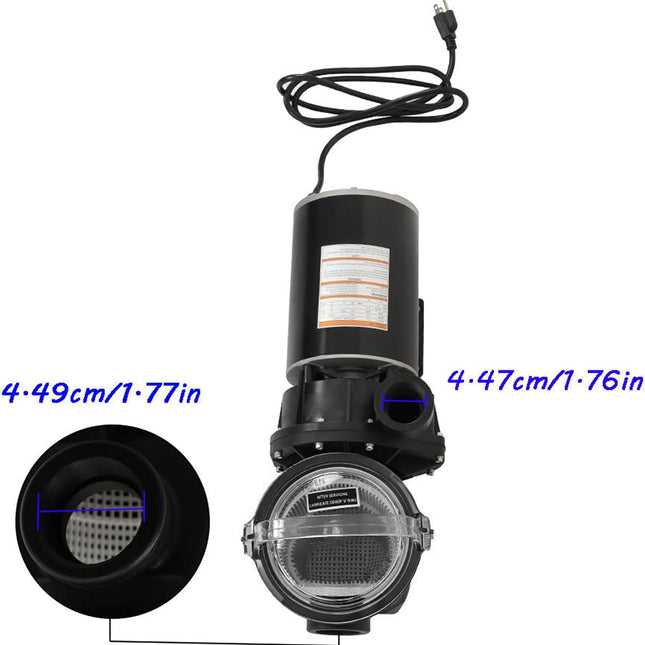 Findmall 1.5HP Pool Pump for Above Ground Pools, 1.5HP Swimming Pool Pump Motor Replacement for Hayward W3SP1580X15 Pump, 115V, 3450 RPM