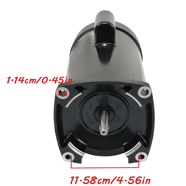 Findmall B2855 Pool Pump Motor 2HP 230V Single Speed 56Y Frame Square Flange 3450RPM