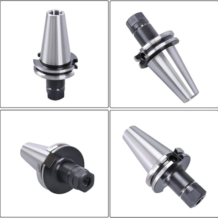 Findmall 10 Pcs CAT40-ER16 Collet Chuck, G2.5 20000RPM Tool Holder, 2.75" Length, High Accuracy, Fit for Drilling and Milling Machine