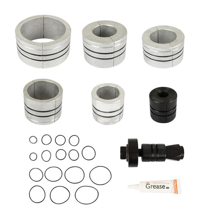 Findmall Hydraulic Tube Expander Kit 1-5/8 to 4-1/4 Size 10 T Manual Hydraulic Hose Stretcher w/4 Dies and 2 Storing Case for 78835 17350 Copper Aluminum Tubes in Car Repairing