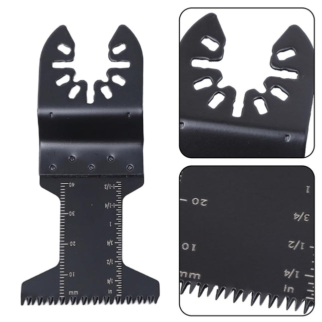 Findmall 25 Pieces of Oscillating Saw Blades Kit(34, 44, 68 and 88MM), Alloy Steel, Titanium-Coated, Japanese Tooth, Arc-Tech Edge, for Wood, Metal, Plastic