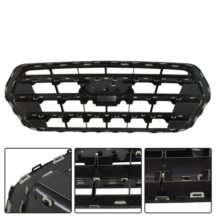 Findmall Front Grille Upper Matte Black Straight Trim Style Replacement for Transit T150 2020-2022