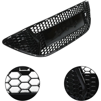 Findmall Black Front Center Radiator Grille Insert Replacement for Focus ST 2013-2014