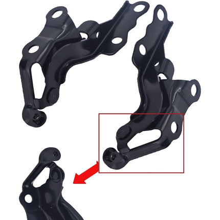 Findmall 2PCS Hood Hinges Set Black Replacement for 2003-2008 Toyota 5342012330 5341012410 TO1236140 TO1236139