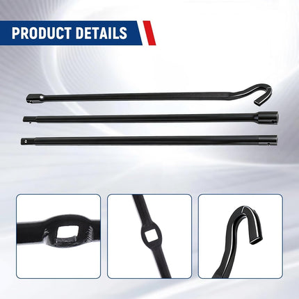 Findmall Spare Lug Wrench Tire Tool Kit Jack Spare Lug Wrench Repair Tools Set Replacement for 2005-2013 Toyota Tacoma