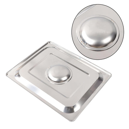 Findmall 4 Set Stainless Steel Steam Table Pan 1/2 Size X 6 Inch Deep Hotel Pans for Home, Party, Restaurant and Hotel