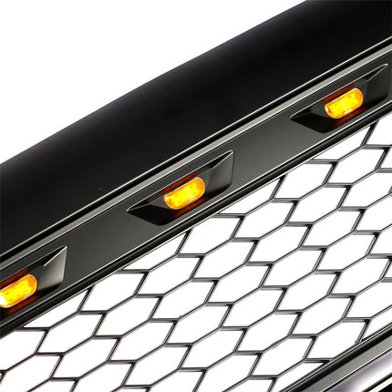 Findmall Front Mesh Grille for 2005-2011 Toyota Tacoma, Gloss Black