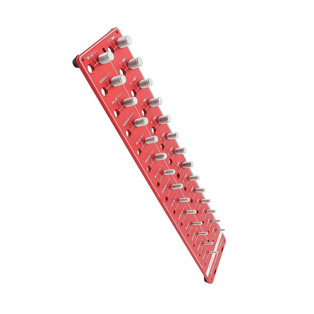 Findmall 28PCS Nut and Bolt Thread Checkers are Divided Into M4x0.7 to M14x2.0/6-32 Fine to 1/2-20 Fine Fit for Application Technicians Installers Maintenance Staff