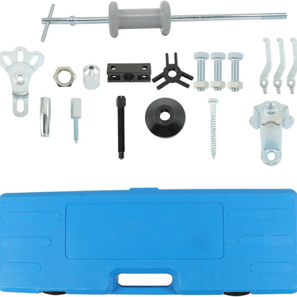 Findmall 9-Way Slide Hammer Puller Kit - Auto Wrench Adapter for Axle Bearings, Front/Rear Wheel Hub Remover & Dent Shaft Puller Tool Set