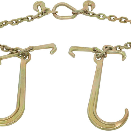 Findmall G70 3/8" x 2 ft Truck Tow Chain Heavy Duty Towing Chain with Hooks Replacement for Vehicle Recovery