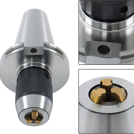 Findmall  CAT50 Ball Bearing Keyless Drill Chuck, 1/2 Inch 202-1263A | 6000RPM, for Drilling Machine