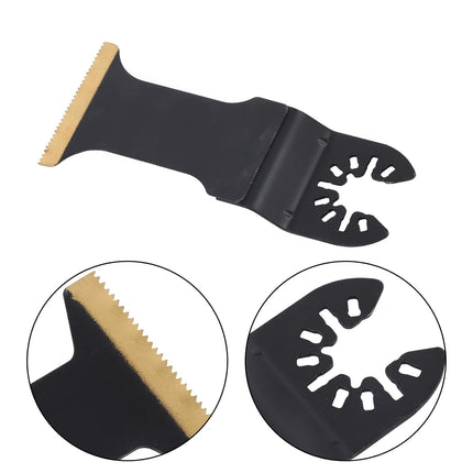 Findmall 15-Piece Set Oscillating Saw Blades (1-3/4" Titanium-Plated Saw Blades, 1-3/4" Extended, 1-3/8"), for Wood Nails, Screws, Plastic, Ect