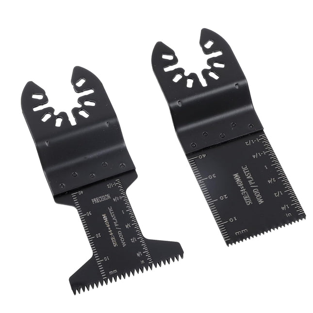 Findmall 32Pcs Shock Tool Oscillating Saw Blade Combination Curved Tooth Oscillating Saw Blades Set Fit for Cutting Wood, Plastic, and Metal