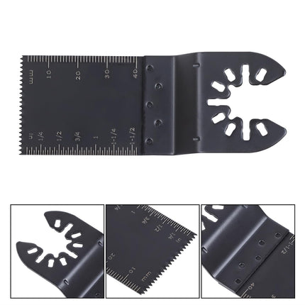 Findmall Universal Vibrating Multi Tool Blades Kits, 49Pcs Oscillating Saw Blade Set Includes Various Specifications Fit for Cutting Wood, Plastic, and Metal