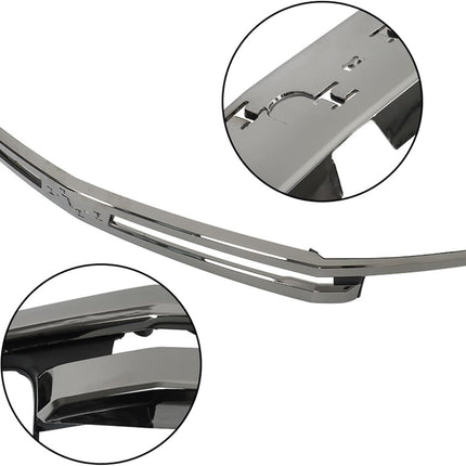 Findmall Black Front Upper Bumper Grille with Chrome Trim Replacement for Suburban and Tahoe LS, LT and RST
