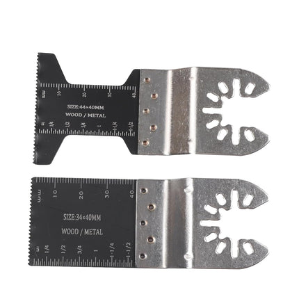Findmall 96 Pcs Oscillating Saw Blade Suit, Oscillating Tool Blades with Sandpaper, High Carbon Steel, for Metal, Wood, Plastic