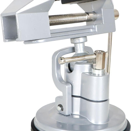 Findmall Suction Vacuum Base Vise Portable Base Vise 3.15" Jaw Width Pivots Multi-Angle Rotate 360° Fit for Various Smooth Work Surfaces