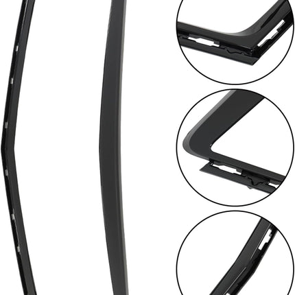 Findmall Black Mesh Front Upper and Lower Grille Set Replacement for XTS 2013-2017