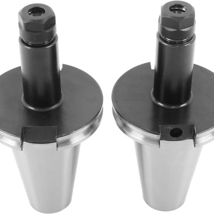 Findmall CAT50 ER16 Collet Chuck 4" Gage Length, 0.0001" Accuracy Runout | 2 Pcs Set Milling Tool Holder, for CNC Machining Centers