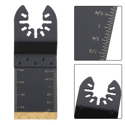 Findmall 30 Pieces of Oscillating Saw Blades Kit(34, 44 and 88MM), Alloy Steel, Titanium-Coated, Japanese Tooth, Arc-Tech Edge, for Wood, Metal, Plastic