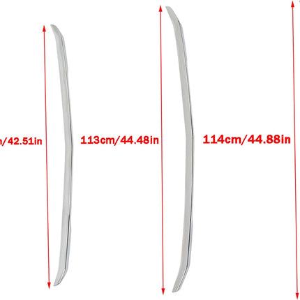 Findmall 3-Piece Chrome Front Upper Grille Overlay Molding Trim Kit Replacement for Silverado 2016-2018