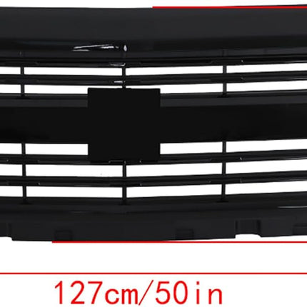 Findmall Glossy Black Front Grille Replacement for Silverado 2500 HD and 3500 HD 2015-2019