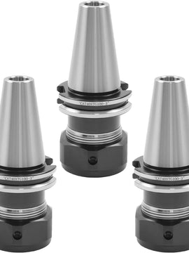 Findmall  3Pcs Collet Chuck Set CAT40-TG100 3 Inch | Fit for CNC Engraving Machine and Milling Lathe Tool