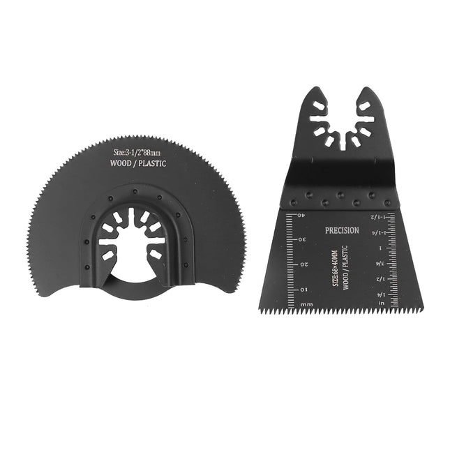 Findmall 96 Pcs Oscillating Saw Blade Suit, Oscillating Tool Blades with Sandpaper, High Carbon Steel, for Metal, Wood, Plastic