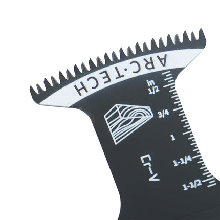 Findmall 15Pcs Extended Shock Tool Saw Blade Curved Tooth Oscillating Saw Blades Set Fit for Cutting Wood, Plastic, and Metal