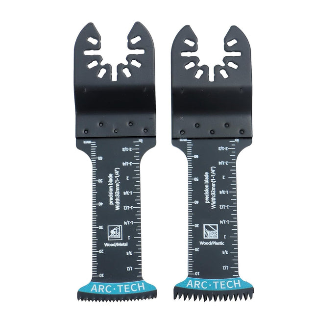 Findmall 10-Piece Oscillating Tool Blades Blue Shock Tool Oscillating Saw Blade Combination for Cutting Metal, Wood and Plastic