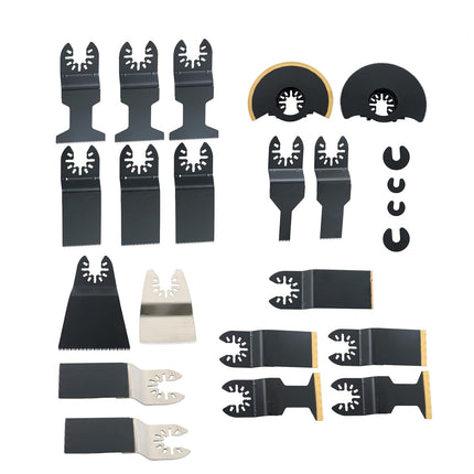 Findmall 23PCS Titanium Coated Saw Blade Combination Oscillating Multitool Blades for Wood/Metal Compatibility with Most of Oscillating Multi-Tools