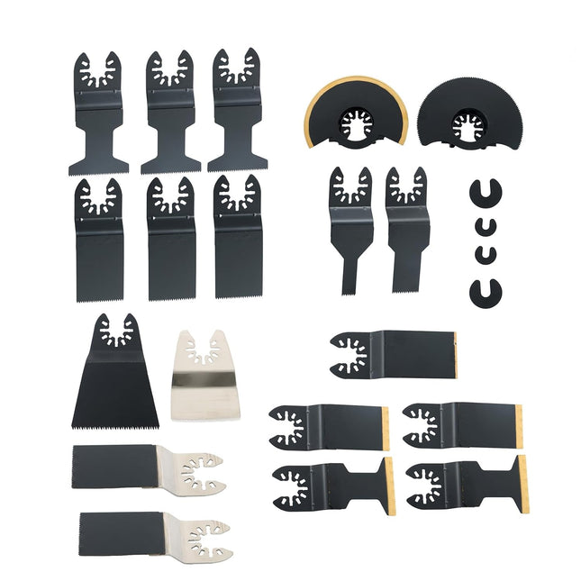 Findmall 23PCS Titanium Coated Saw Blade Combination Oscillating Multitool Blades for Wood/Metal Compatibility with Most of Oscillating Multi-Tools