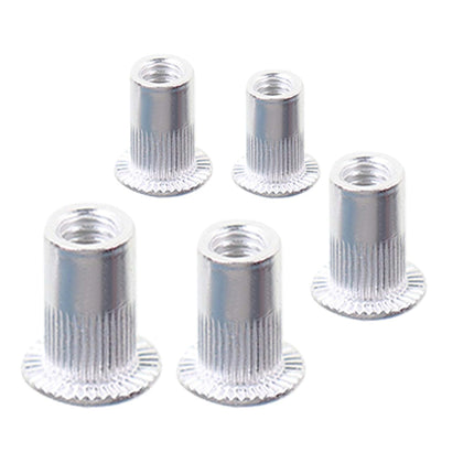 Findmall Rivet Nuts Kit 300 Pcs Aluminum Flat Head Threaded Rivetnut Insert Nutsert Rivet Nuts Assortment Kit 150pcs Metric 150pcs SAE M3 M4 M5 M6 M8 6-32 8-32 10-24 10-32 1/4-20