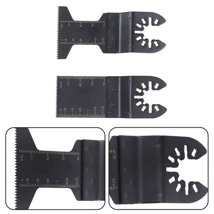 Findmall 100 Pieces of Oscillating Saw Blades(34MM, 44MM), Japanese Tooth, Titanium, Extra Long, for Wood, Metal, Universal Compatibility