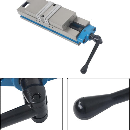 Findmall 4 Inch CME Double-Station Vise for Milling Machine, Q93100 Tight Machine Vise, Workholding for Simultaneous Milling Operations
