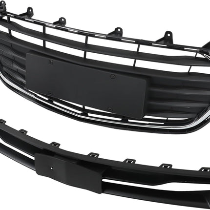 Findmall Black Front Upper and Lower Bumper Grille Set Replacement for Trax 2017-2021 94532311