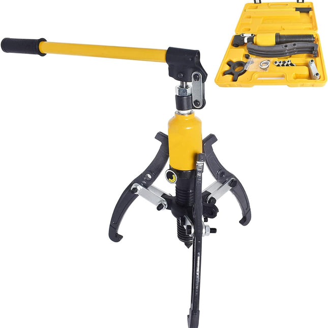 findmall 5T Hydraulic Gear Puller 3 Jaw Puller Set Hydraulic Bearing Puller 3 in 1 Pump Oil Tube Drawing Machine Wheel Bearing Pulling Separator