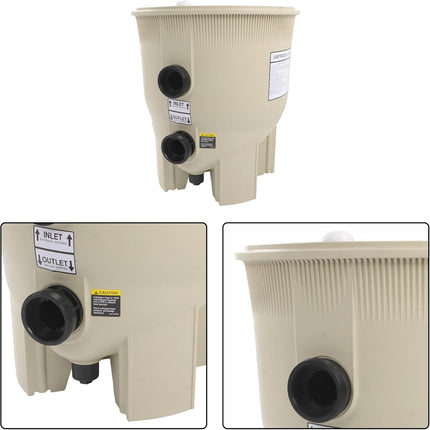 Findmall 178578 Pool Filter Almond Tank Bottom