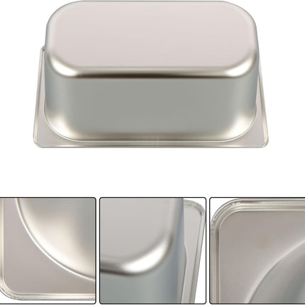 Findmall 8 Set Stainless Steel Hotel Pans 1/3 Size Steam Table Pan 6In Deep | 1.2mm Thick with Lids for Storing Hot and Cold Food