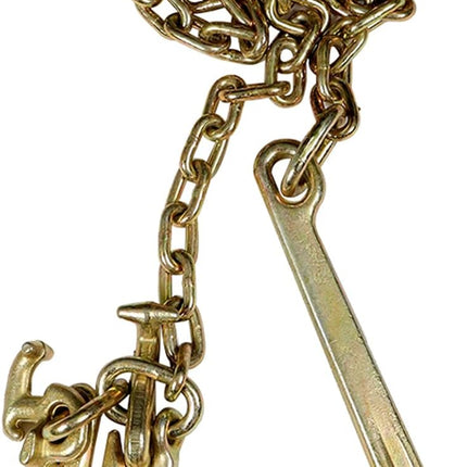 Findmall 2PCS 5/16 "X10 Truck Tow Chain Replacement for G70 Truck Drag Chain J-Shaped Hook Towing Rescue Chain