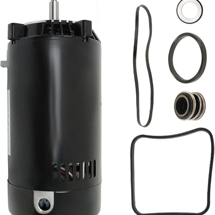 Findmall SP2610X15 UST1152 Pool Pump Motor Square Foot 3450rpm 115/230volts 1.5hp Single Speed 56J Frame Square Flange 9.3/18.6amperes