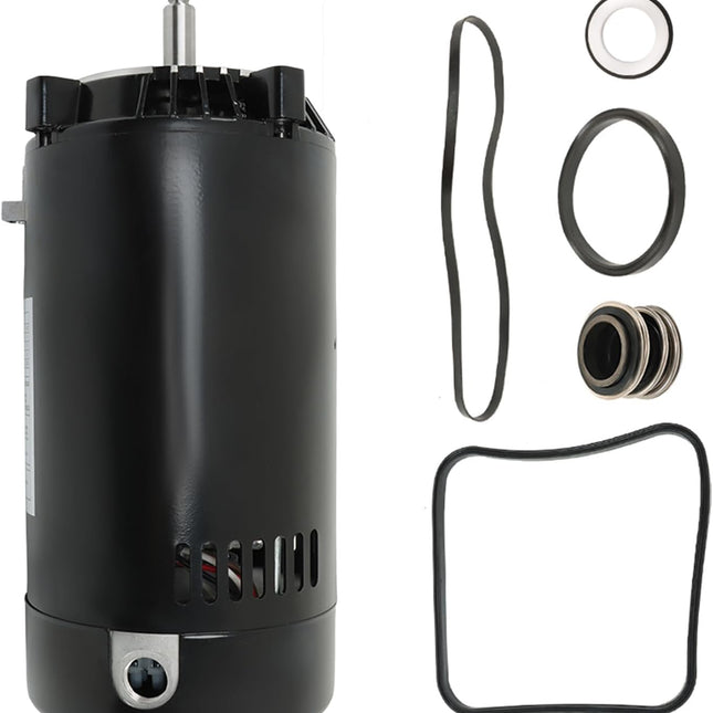 Findmall SP2610X15 UST1152 Pool Pump Motor Square Foot 3450rpm 115/230volts 1.5hp Single Speed 56J Frame Square Flange 9.3/18.6amperes