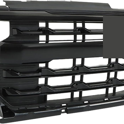 Findmall Glossy Black Front Upper Bumper Grille Replacement for Silverado 2022-2024