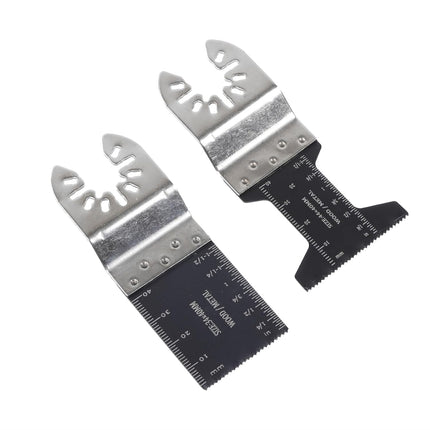 Findmall 32Pcs Shock Tool Oscillating Saw Blade Combination Curved Tooth Oscillating Saw Blades Set Fit for Cutting Wood, Plastic, and Metal