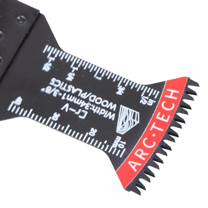Findmall Oscillating Saw Blades Set, 10PCS (5 of 1-1/2", 5 of 2-11/16"), Japanese Tooth, Curved Edge, Extra-Long